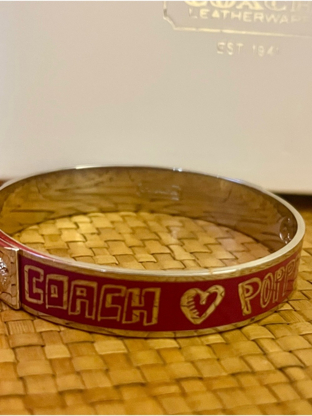 2fer! Coach Poppy pop art glam tote with poppy  bangle ! 2009 - Picture 17 of 17